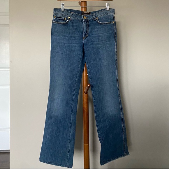 Roberto Cavalli Low Rise Flare Jeans 40 - Picture 1 of 5